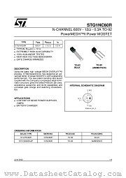 STQ1NC60R datasheet pdf ST Microelectronics