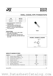 BC547C-AP datasheet pdf ST Microelectronics