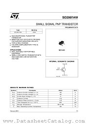 SO2907AW datasheet pdf ST Microelectronics