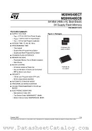 M28W640ECT datasheet pdf ST Microelectronics