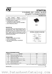 STS6PF30L datasheet pdf ST Microelectronics