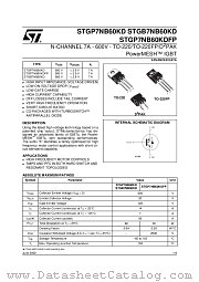 STP7NB60KD datasheet pdf ST Microelectronics