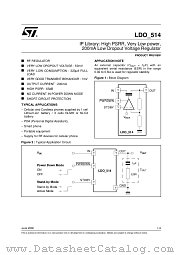 LDO_514 datasheet pdf ST Microelectronics