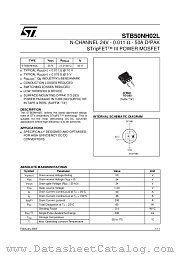 STB50NH02L datasheet pdf ST Microelectronics