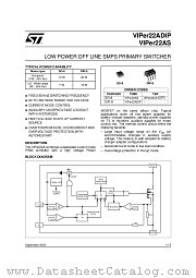 VIPER22AS datasheet pdf ST Microelectronics