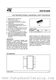 HCF40194BEY datasheet pdf ST Microelectronics
