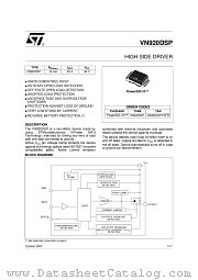 VN920DSP13TR datasheet pdf ST Microelectronics