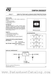 EMIF04-2005QCF datasheet pdf ST Microelectronics