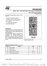 DB-960-60W datasheet pdf ST Microelectronics