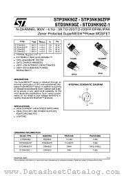 STD3NK90Z-1 datasheet pdf ST Microelectronics