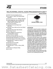 STA308 datasheet pdf ST Microelectronics