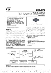 LIS2L02AQ datasheet pdf ST Microelectronics