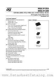 M58LW128A datasheet pdf ST Microelectronics