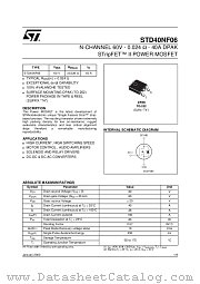 STD40NF06 datasheet pdf ST Microelectronics
