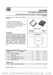 LET21008 datasheet pdf ST Microelectronics