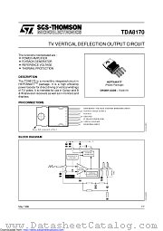 TDA8170 datasheet pdf ST Microelectronics