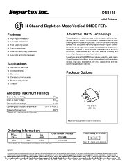 DN3145 datasheet pdf Supertex Inc