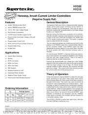 HV310 datasheet pdf Supertex Inc