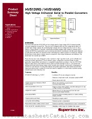 HV514WG datasheet pdf Supertex Inc