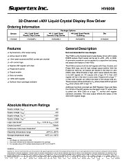 HV6008 datasheet pdf Supertex Inc