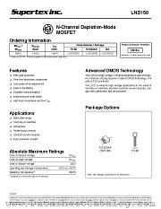 LND150 datasheet pdf Supertex Inc
