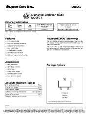 LND250 datasheet pdf Supertex Inc