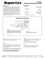 SR037DB1 datasheet pdf Supertex Inc