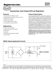 SR036MG datasheet pdf Supertex Inc