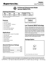 TN2501ND datasheet pdf Supertex Inc