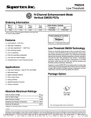 TN2510N8 datasheet pdf Supertex Inc