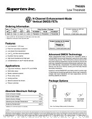TN5325 datasheet pdf Supertex Inc