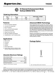 VN0300L datasheet pdf Supertex Inc