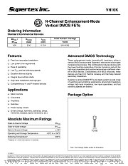 VN10K datasheet pdf Supertex Inc