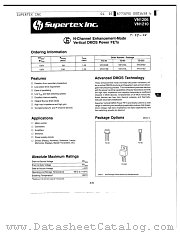 VN1210 datasheet pdf Supertex Inc