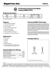 VN2210 datasheet pdf Supertex Inc