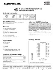 VN2224 datasheet pdf Supertex Inc