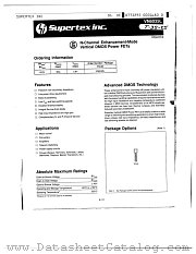 VN6035L datasheet pdf Supertex Inc