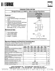 2W02M datasheet pdf Surge Components
