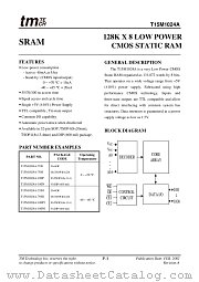 T15M1024A-55D datasheet pdf Taiwan Memory Technology