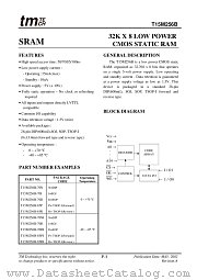 T15M256B-70DI datasheet pdf Taiwan Memory Technology