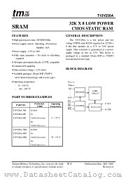 T15V256A-85PI datasheet pdf Taiwan Memory Technology