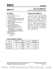 T431616A-7SI datasheet pdf Taiwan Memory Technology