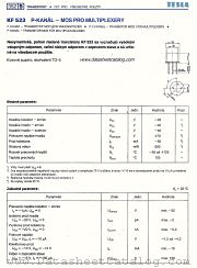 KF523 datasheet pdf Tesla Elektronicke