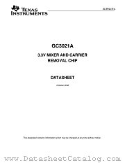 GC3021A datasheet pdf Texas Instruments