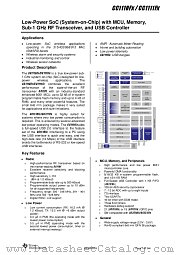CC1111F16 datasheet pdf Texas Instruments