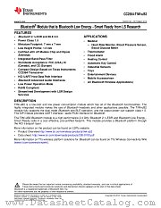 CC2564-TIWI-UB2 datasheet pdf Texas Instruments