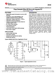 LM3448 datasheet pdf Texas Instruments