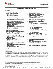MSP430F5326-DIE datasheet pdf Texas Instruments