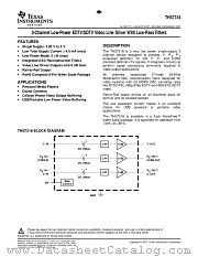 THS7318 datasheet pdf Texas Instruments