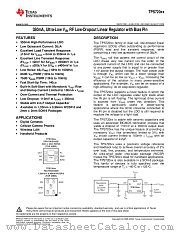 TPS72009 datasheet pdf Texas Instruments